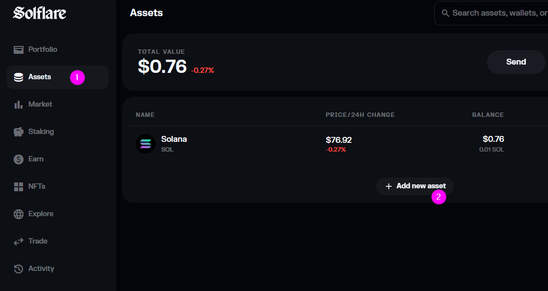 Dodaj asset